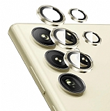 Samsung Galaxy S24 Ultra Metal Gold Kamera Lens Koruyucu
