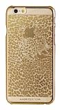 Viva Madrid iPhone 6 / 6S Leopar Gold effaf Rubber Klf