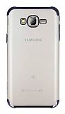 Eiroo Radiant Samsung Galaxy J7 Siyah Kenarl effaf Rubber Klf
