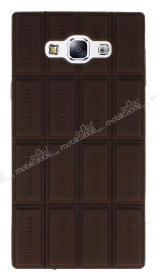 Samsung Galaxy E7 Sütlü Çikolata Silikon Kılıf Ücretsiz Kargo