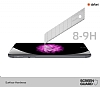 Dafoni iPhone 7 Plus / 8 Plus Full Privacy Tempered Glass Premium Beyaz Cam Ekran Koruyucu - Resim: 1