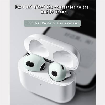 AirPods 3.Nesil Kulaklık Ucu Mavi Silikon Kılıf - 3