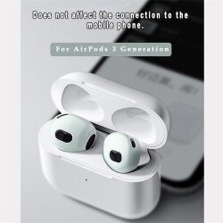 AirPods 3.Nesil Kulaklık Ucu Pembe Silikon Kılıf - 3