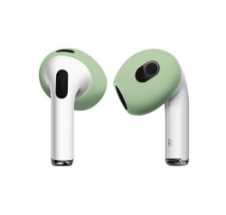 AirPods 3.Nesil Kulaklık Ucu Yeşil Silikon Kılıf - 1