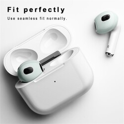 AirPods 3.Nesil Kulaklık Ucu Yeşil Silikon Kılıf - 2