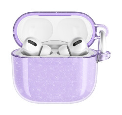 AirPods 4 Simli Parlak Silikon Kılıf - 3