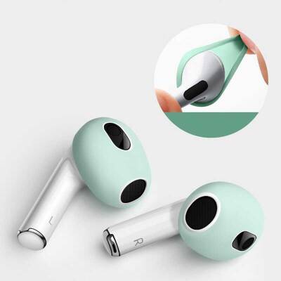 AirPods Pro Kulaklık Ucu Pembe Silikon Kılıf - 2