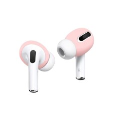 AirPods Pro Kulaklık Ucu Pembe Silikon Kılıf - 1