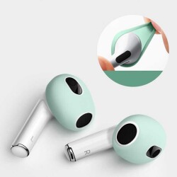 AirPods Pro Kulaklık Ucu Siyah Silikon Kılıf - 2