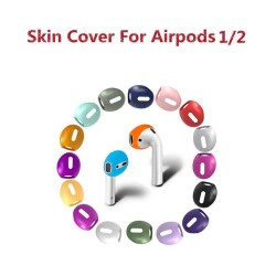 AirPods / AirPods 2 Kulaklık Ucu Beyaz Silikon Kılıf - 4