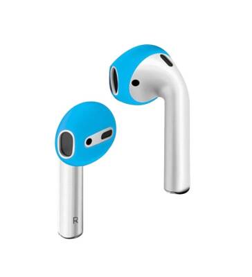 AirPods / AirPods 2 Kulaklık Ucu Mavi Silikon Kılıf - 1