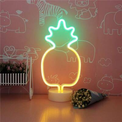 Ananas Tasarımlı Neon Masa Lambası - 3