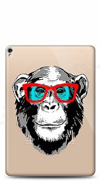 Apple iPad Pro 10.5 Hipster Monkey Resimli Kılıf - 1