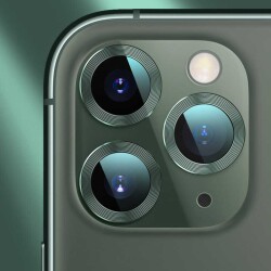 Apple iPhone 12 Pro Max 6.7 inç Metal Kenarlı Cam Gold Kamera Lensi Koruyucu - 6