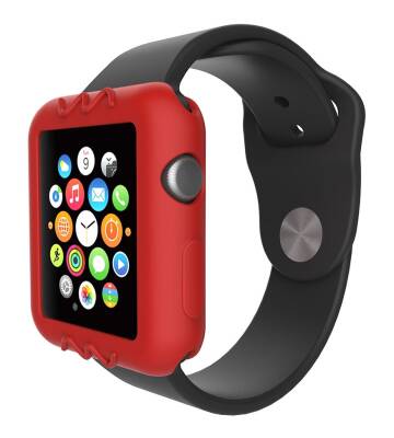 Apple Watch Kırmızı Silikon Kılıf (38 mm) - 1