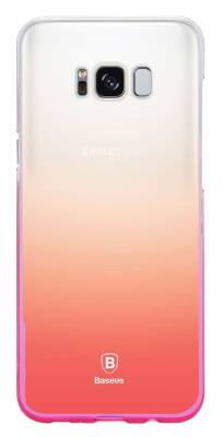 Baseus Glaze Samsung Galaxy S8 Pembe Rubber Kılıf - 1