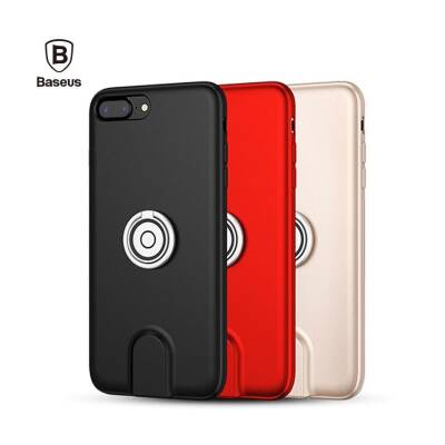 Baseus iPhone 7 / 8 Manyetik Şarj Özellikli Kırmızı Silikon Kılıf - 6