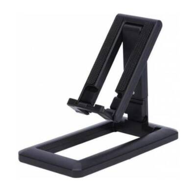 Bracket Ayarlanabilir Katlanabilir Siyah Telefon ve Tablet Standı - 1