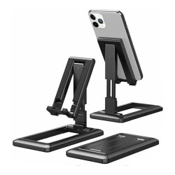 Bracket Ayarlanabilir Katlanabilir Siyah Telefon ve Tablet Standı - 2