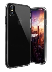 Buff Air Hybrid iPhone XS Max Smoke Black Kılıf - 1