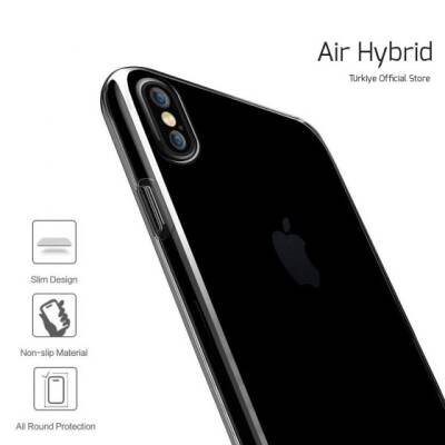 Buff Air Hybrid iPhone XS Max Smoke Black Kılıf - 2