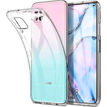 Dafoni Aircraft Huawei P40 Lite Ultra İnce Şeffaf Silikon Kılıf - 1