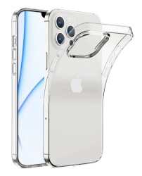 Dafoni Aircraft iPhone 13 Pro Max Ultra İnce Şeffaf Silikon Kılıf - 1