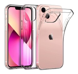 Dafoni Aircraft iPhone 15 Plus Ultra İnce Şeffaf Silikon Kılıf - 1