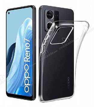 Dafoni Aircraft Oppo Reno 7 4G Ultra İnce Şeffaf Silikon Kılıf - 1