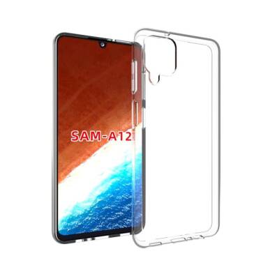 Dafoni Aircraft Samsung Galaxy A12 Ultra İnce Şeffaf Silikon Kılıf - 1