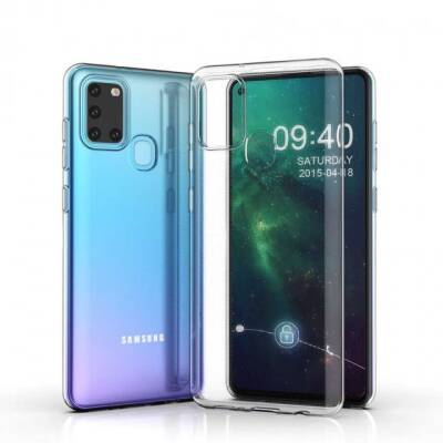 Dafoni Aircraft Samsung Galaxy A21s Ultra İnce Şeffaf Silikon Kılıf - 1