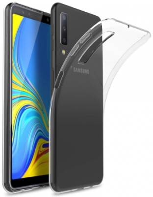 Dafoni Aircraft Samsung Galaxy A7 2018 Ultra İnce Şeffaf Silikon Kılıf - 1