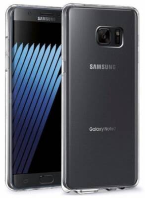 Dafoni Aircraft Samsung Galaxy Note FE Ultra İnce Şeffaf Silikon Kılıf - 1