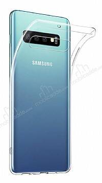 Dafoni Aircraft Samsung Galaxy S10 Plus Ultra İnce Şeffaf Silikon Kılıf - 1