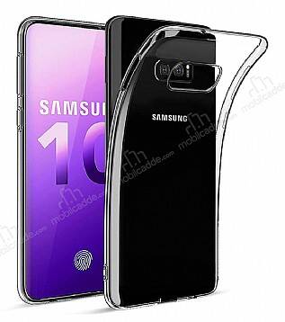 Dafoni Aircraft Samsung Galaxy S10e Ultra İnce Şeffaf Silikon Kılıf - 1