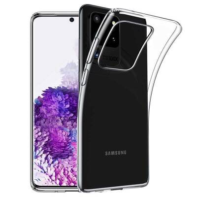 Dafoni Aircraft Samsung Galaxy S20 Ultra Şeffaf İnce Silikon Kılıf - 1