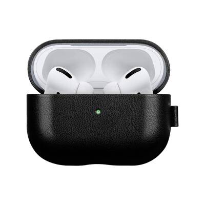 Dafoni AirPods Pro 2 Siyah Deri Kılıf - 1