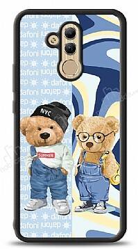 Dafoni Art Huawei Mate 20 Lite Summer Couple Teddy Kılıf - 1