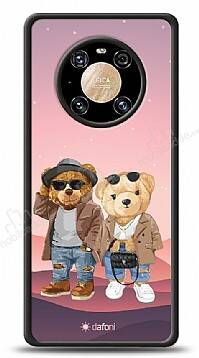 Dafoni Art Huawei Mate 40 Pro Cool Couple Teddy Kılıf - 1