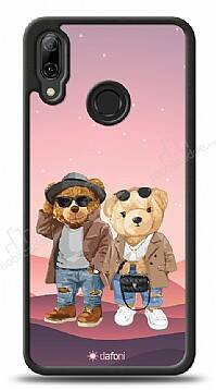 Dafoni Art Huawei P Smart 2019 Cool Couple Teddy Kılıf - 1