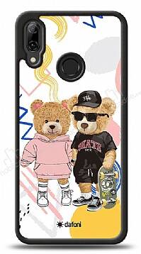 Dafoni Art Huawei P Smart 2019 Fun Couple Teddy Kılıf - 1