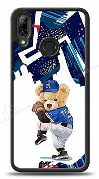 Dafoni Art Huawei P Smart 2019 Hand Soccer Teddy Bear Kılıf - 1