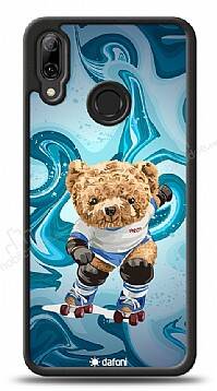 Dafoni Art Huawei P Smart 2019 Skating Teddy Bear Kılıf - 1