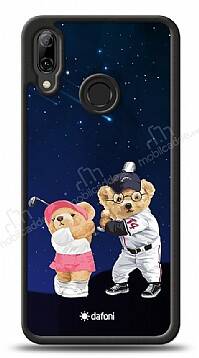 Dafoni Art Huawei P Smart 2019 Sporty Couple Teddy Kılıf - 1