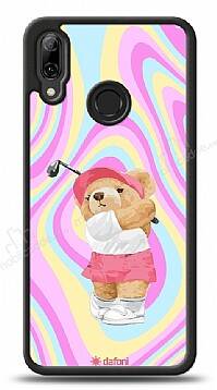 Dafoni Art Huawei P Smart 2019 Tennis Girl Bear Kılıf - 1