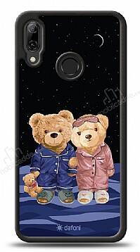 Dafoni Art Huawei P20 Lite Under The Stars Teddy Bears Kılıf - 1