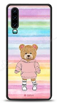 Dafoni Art Huawei P30 Chic Teddy Bear Kılıf - 1