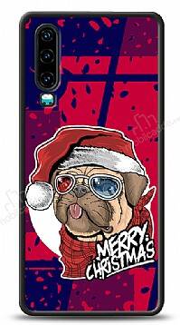 Dafoni Art Huawei P30 Christmas Pug Kılıf - 1