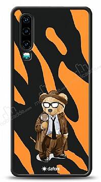 Dafoni Art Huawei P30 Detective Teddy Bear Kılıf - 1