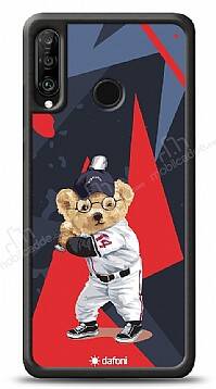 Dafoni Art Huawei P30 Lite Baseball Bear Kılıf - 1